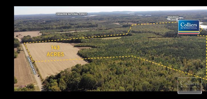 DEVELOPMENT OPPORTUNITY | 143 ACRES: Long Ferry Road, Salisbury, NC 28144